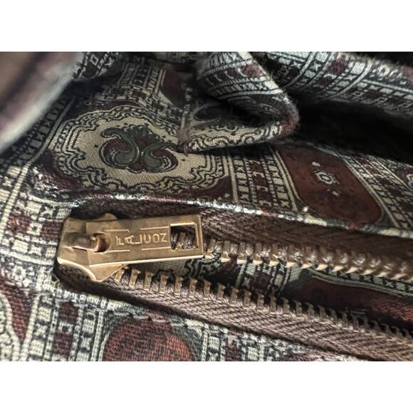 Vintage Ronay Handbag Brown Leather Gold Hardware 13” x 7” x 4.5” SG - Picture 10 of 12